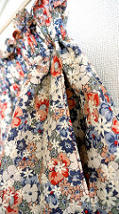 Floral paper bag skirt