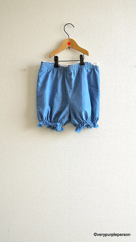 Blue bloomers
