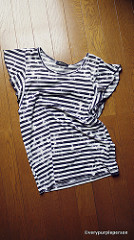 Broken striped T-shirt