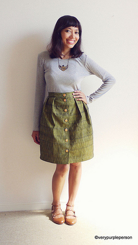 Button up skirt