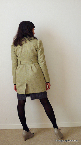 Green Tweed coat