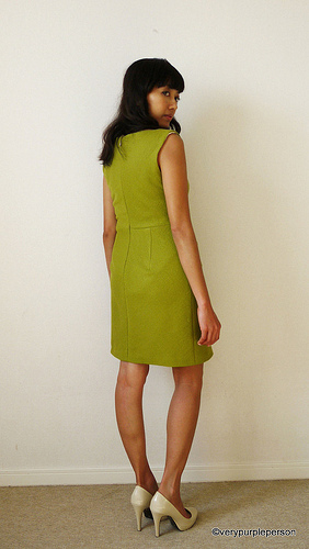 Side pleats dress (Butterick 5672)