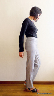 Houndstooth pants - wearable muslin (Vogue 2948)