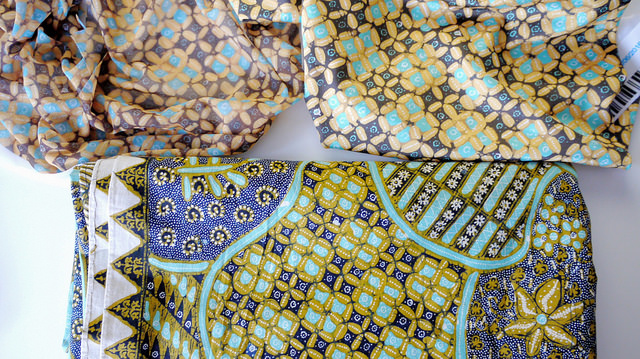 Print and original batik fabric