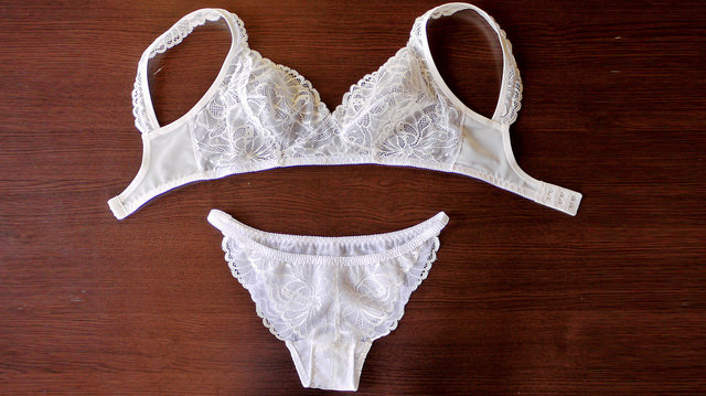 White soft bra set