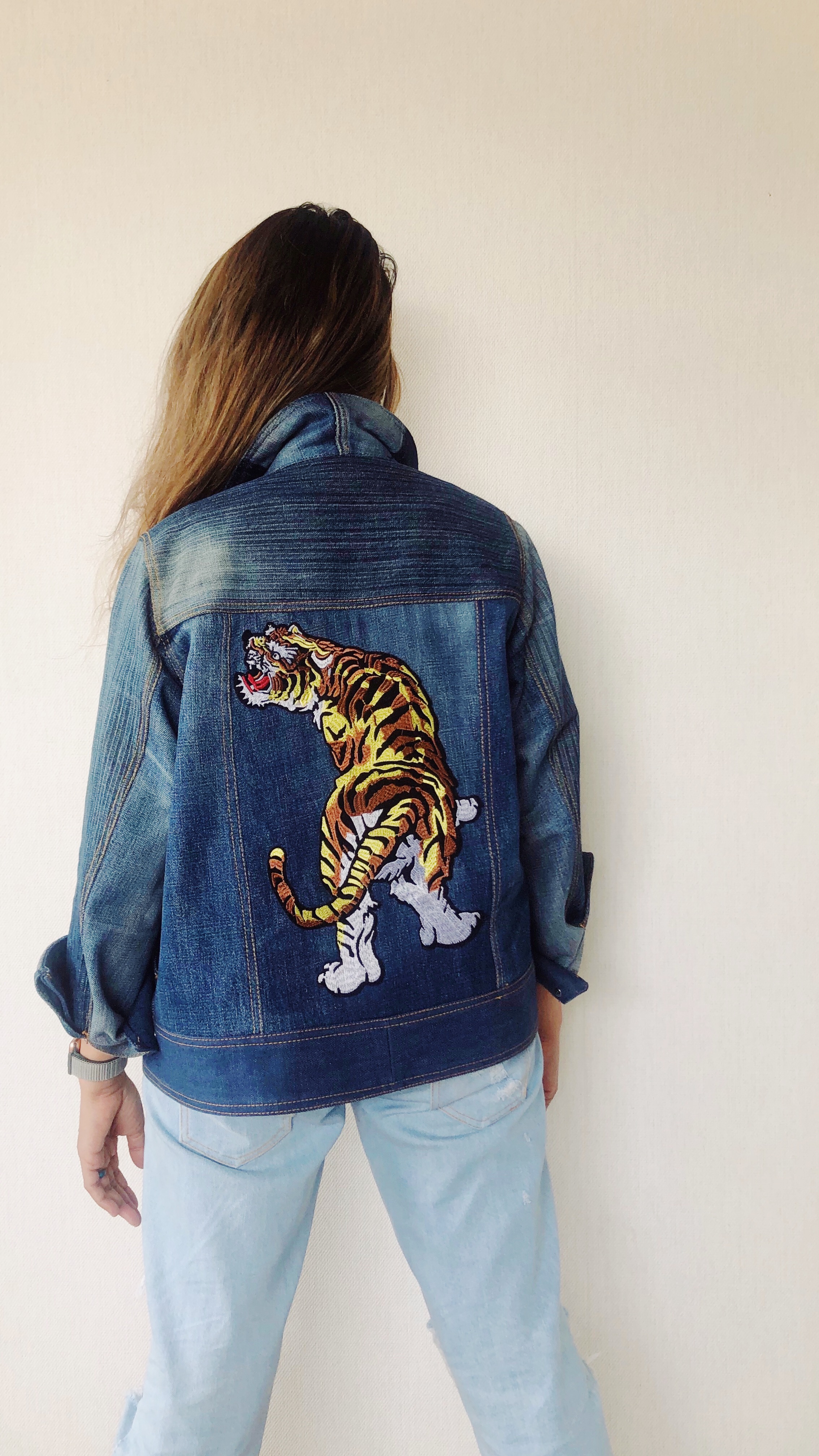 tiger jean jacket